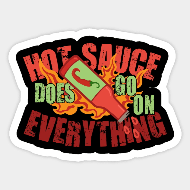 hot sauce Sticker by CurlyDesigns